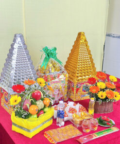 Alternative view of Bộ lễ cơ bản trái cây hoa đồng tiền