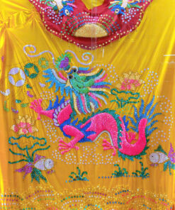 Áo Bà rồng nhỏ xà cừ ngũ sắc vàng