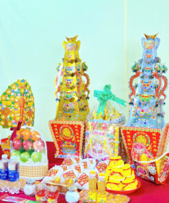 Alternative view of Bộ lễ trung trái cây, bánh túi tiền 