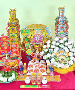 Bộ lễ thuận buồm xuôi gió mâm trái cây sen trắng lớn