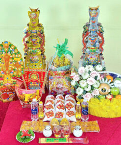 Bộ lễ trung trái cây nhập sen trắng