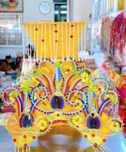 Mão Bà rồng đính đá ngũ sắc vàng