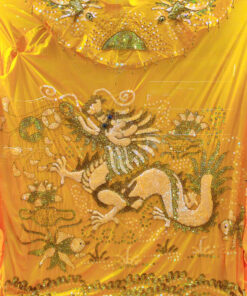 Áo Bà rồng nhỏ xà cừ đơn sắc vàng