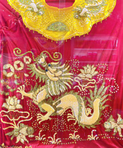 Áo Bà rồng nhỏ xà cừ đơn sắc đỏ